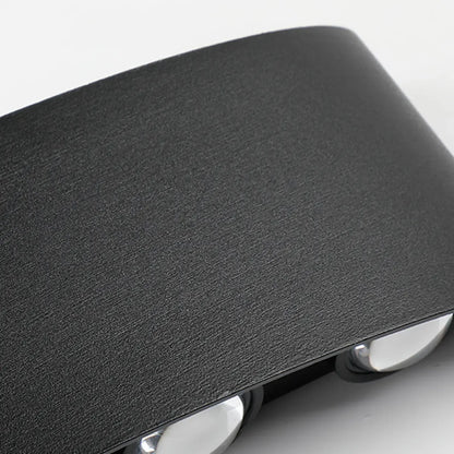 Applique murale extérieure moderne géométrique à LED avec double éclairage