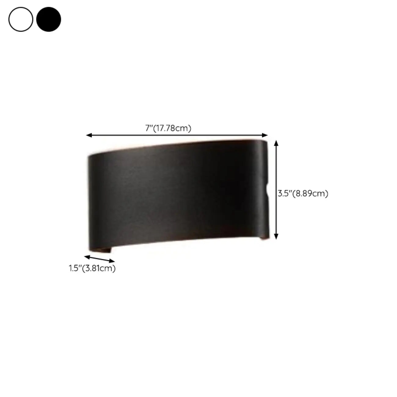 Applique murale extérieure moderne géométrique à LED avec double éclairage