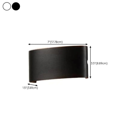 Applique murale extérieure moderne géométrique à LED avec double éclairage