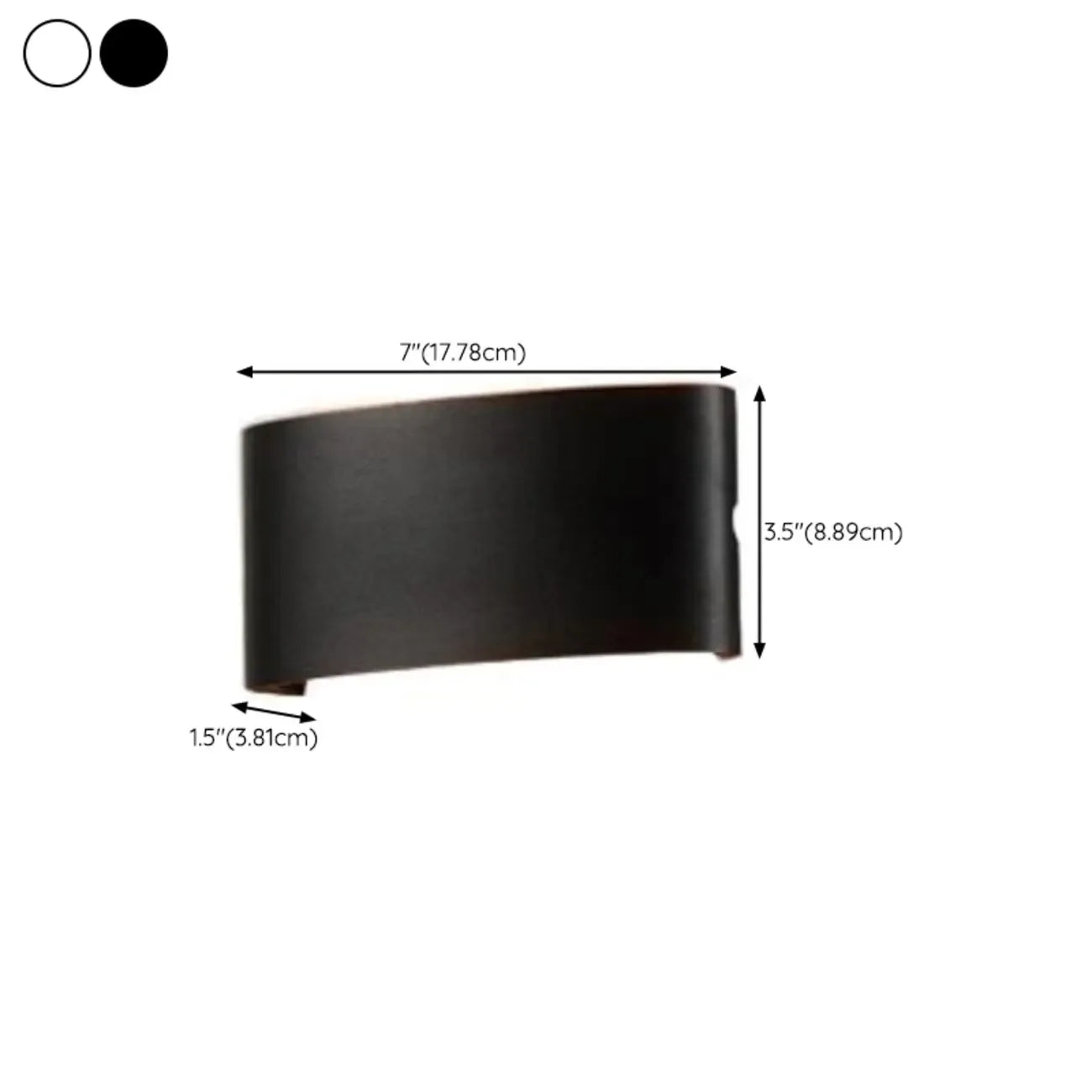 Applique murale extérieure moderne géométrique à LED avec double éclairage