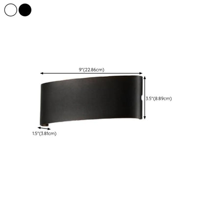 Applique murale extérieure moderne géométrique à LED avec double éclairage