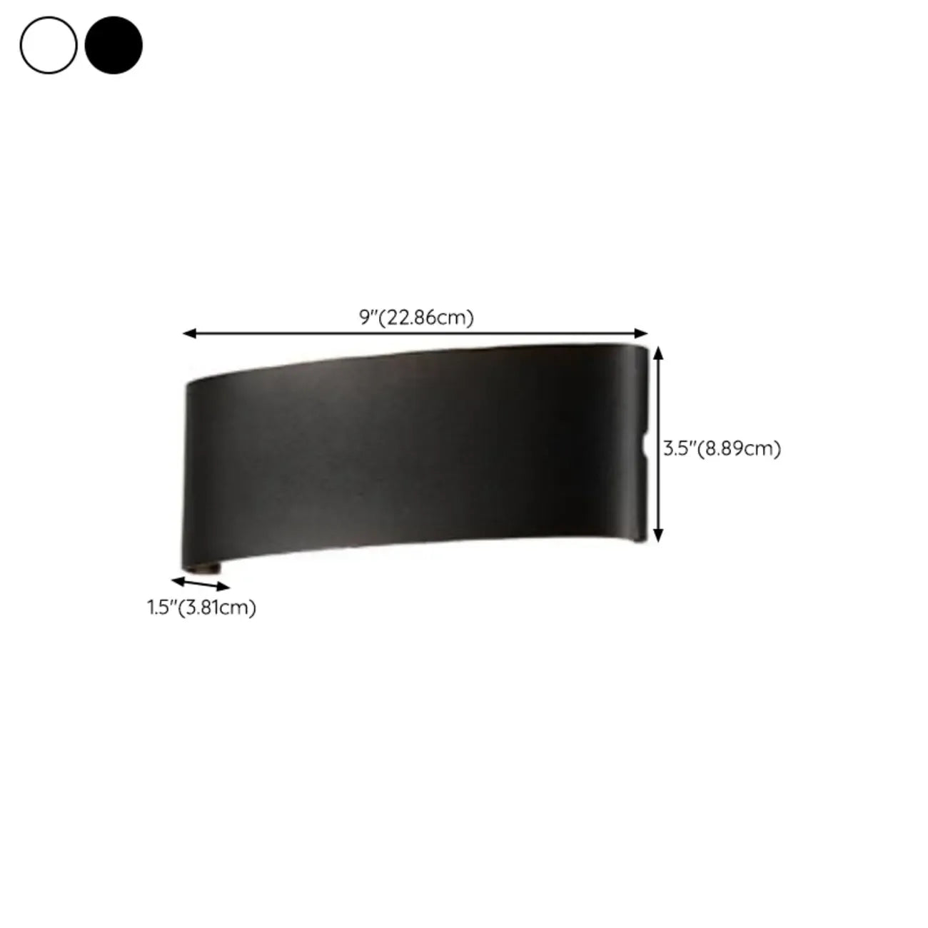 Applique murale extérieure moderne géométrique à LED avec double éclairage