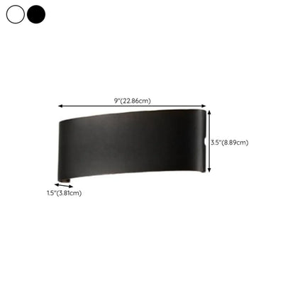 Applique murale extérieure moderne géométrique à LED avec double éclairage