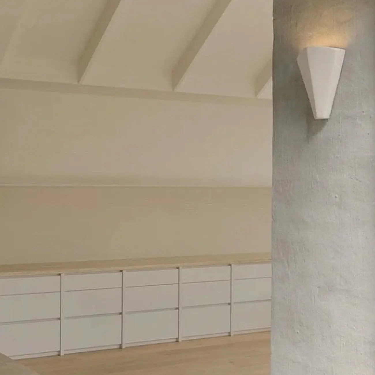 Applique murale moderne géométrique en métal blanc pour salon