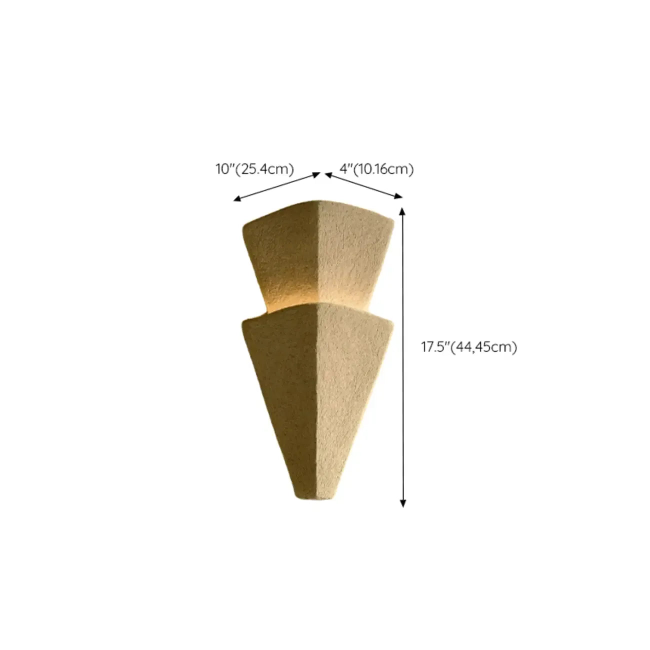 Applique murale moderne géométrique en métal blanc pour salon