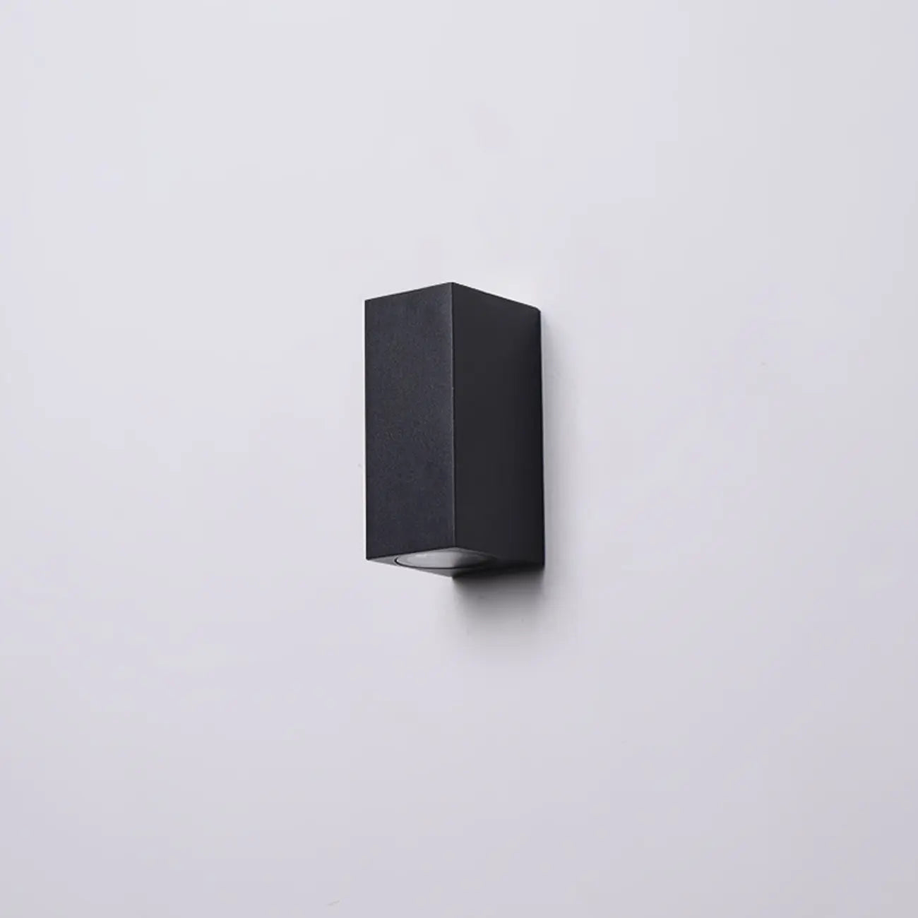 Applique murale extérieure minimaliste ronde à 2 lumières LED noires