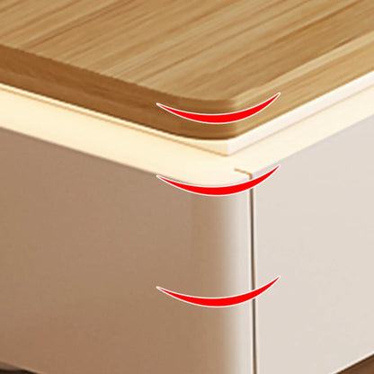 Meuble TV de rangement avec gestion des câbles en bois bicolore naturel 94