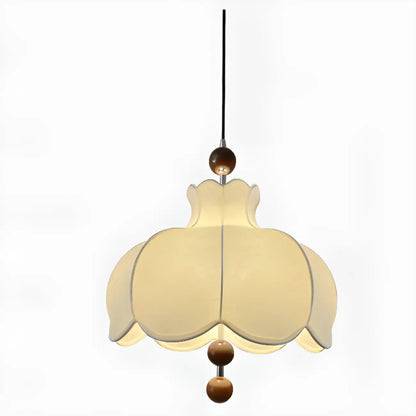 Suspension d'intérieur contemporaine à 3/5 lumières en tissu blanc