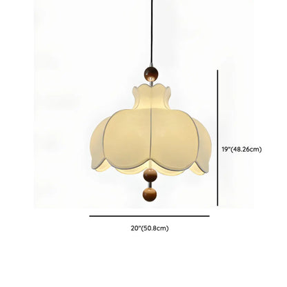 Suspension d'intérieur contemporaine à 3/5 lumières en tissu blanc