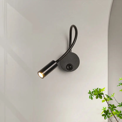 Applique murale LED élégante en métal réglable avec abat-jour en acrylique