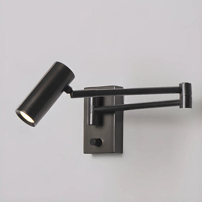 Applique murale LED élégante en métal réglable avec abat-jour en acrylique