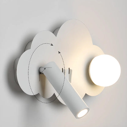 Applique murale LED élégante en métal réglable avec abat-jour en acrylique