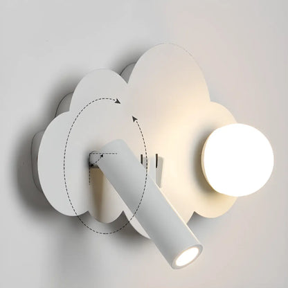 Applique murale LED élégante en métal réglable avec abat-jour en acrylique