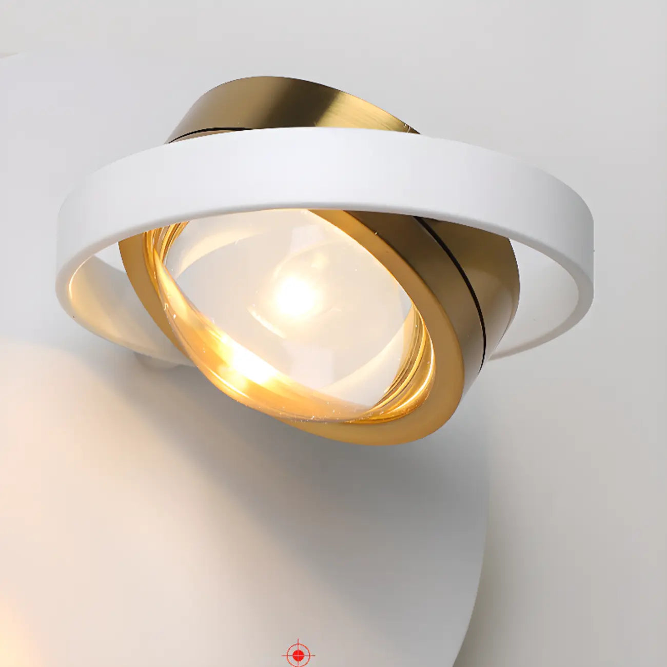 Applique murale LED élégante en métal réglable avec abat-jour en acrylique