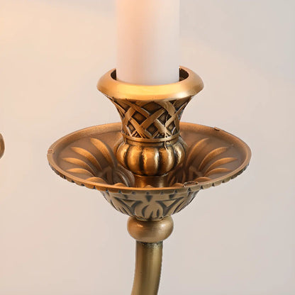 Applique murale géométrique vintage à double bras en laiton et tissu pour intérieur