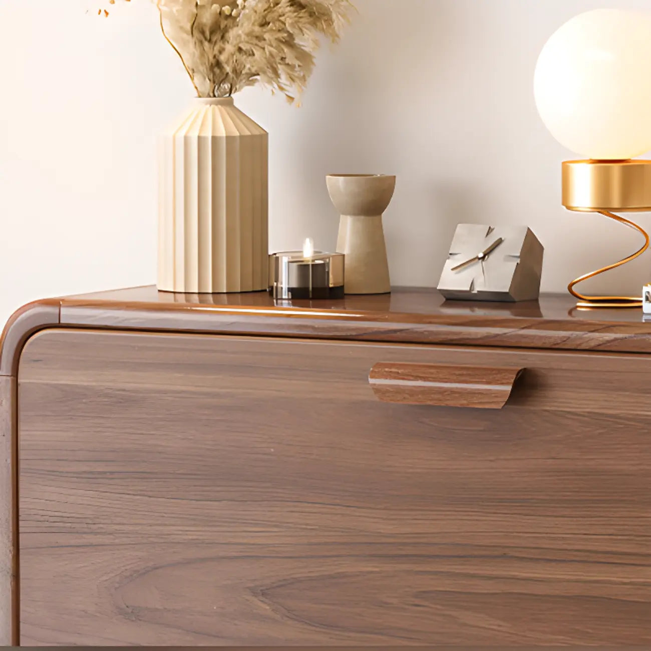 Meuble à chaussures traditionnel en bois massif à 3 niveaux, dissimulé et réglable