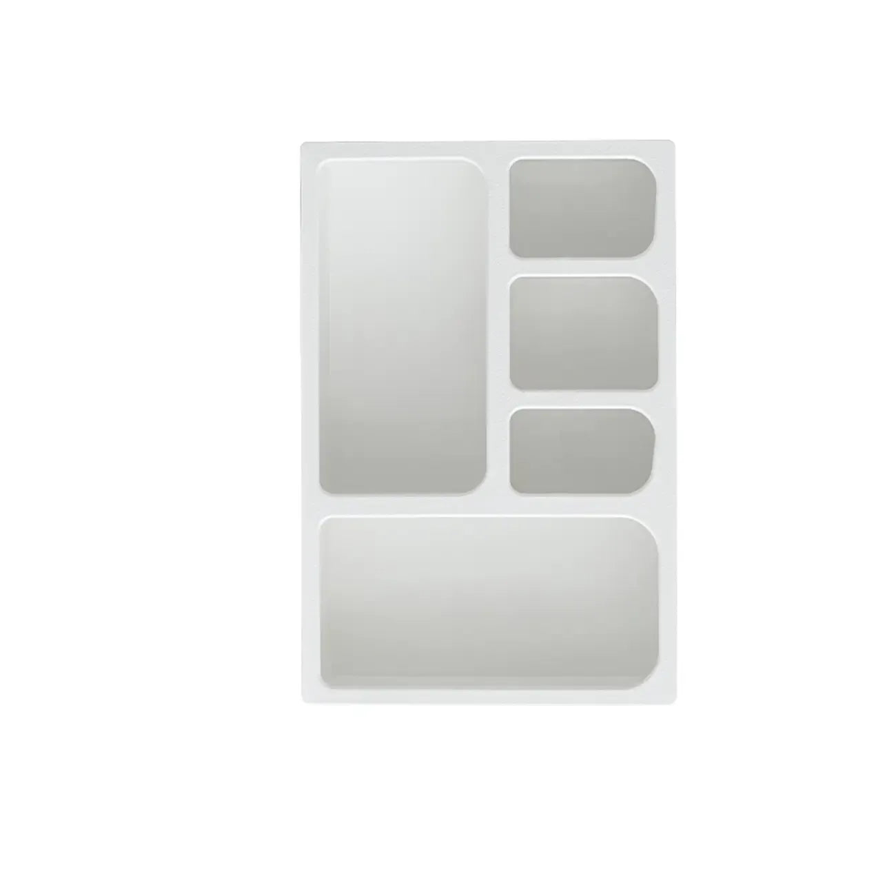 vaisselier de salle à manger en bois blanc avec étagères