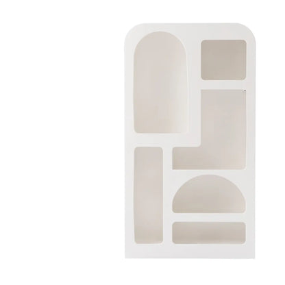 vaisselier de salle à manger en bois blanc avec étagères