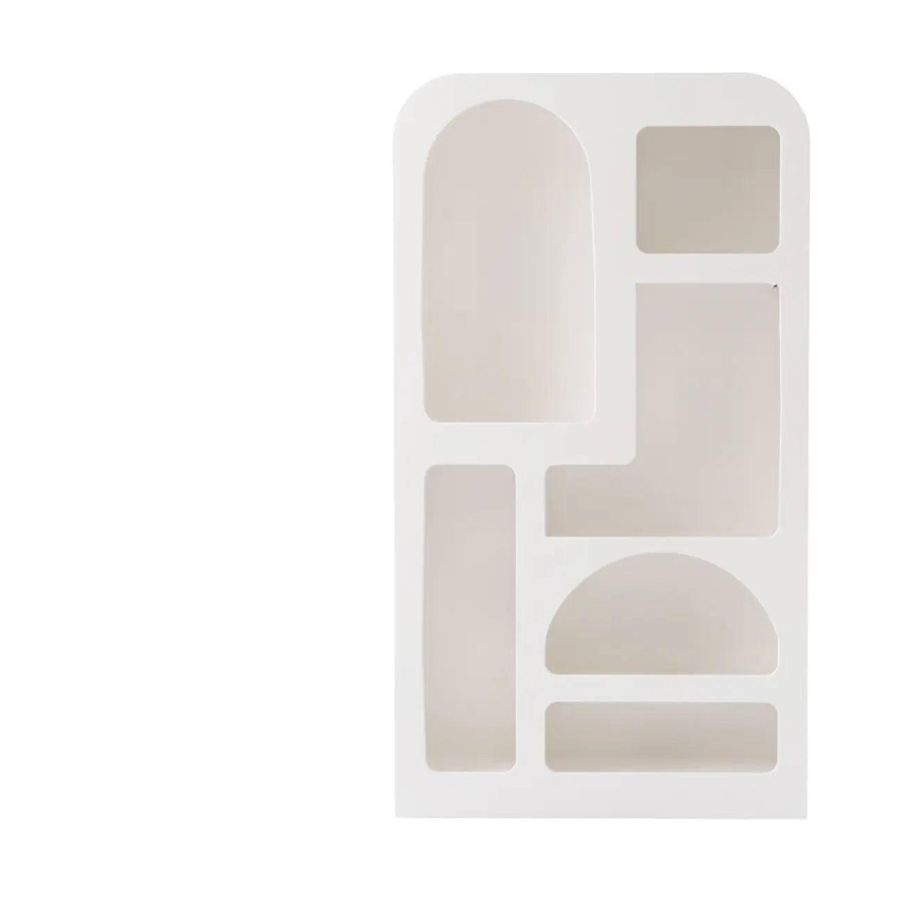 vaisselier de salle à manger en bois blanc avec étagères