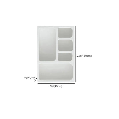 vaisselier de salle à manger en bois blanc avec étagères