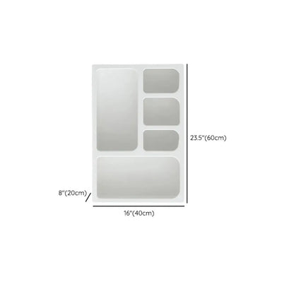 vaisselier de salle à manger en bois blanc avec étagères