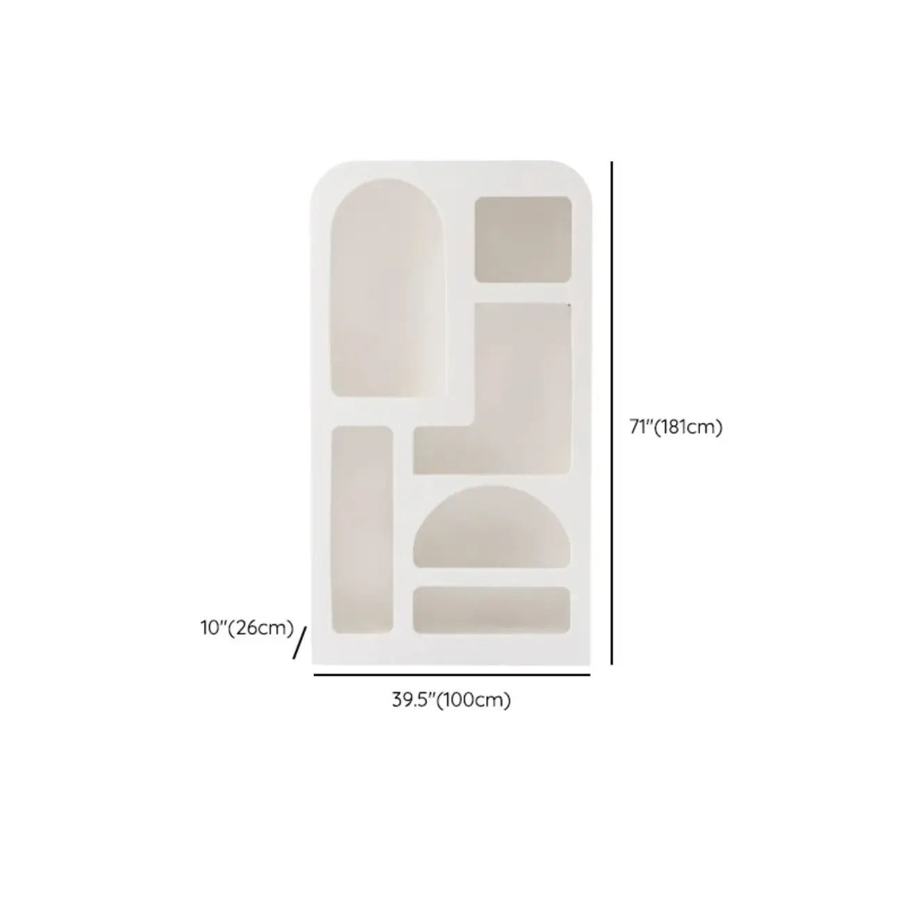 vaisselier de salle à manger en bois blanc avec étagères