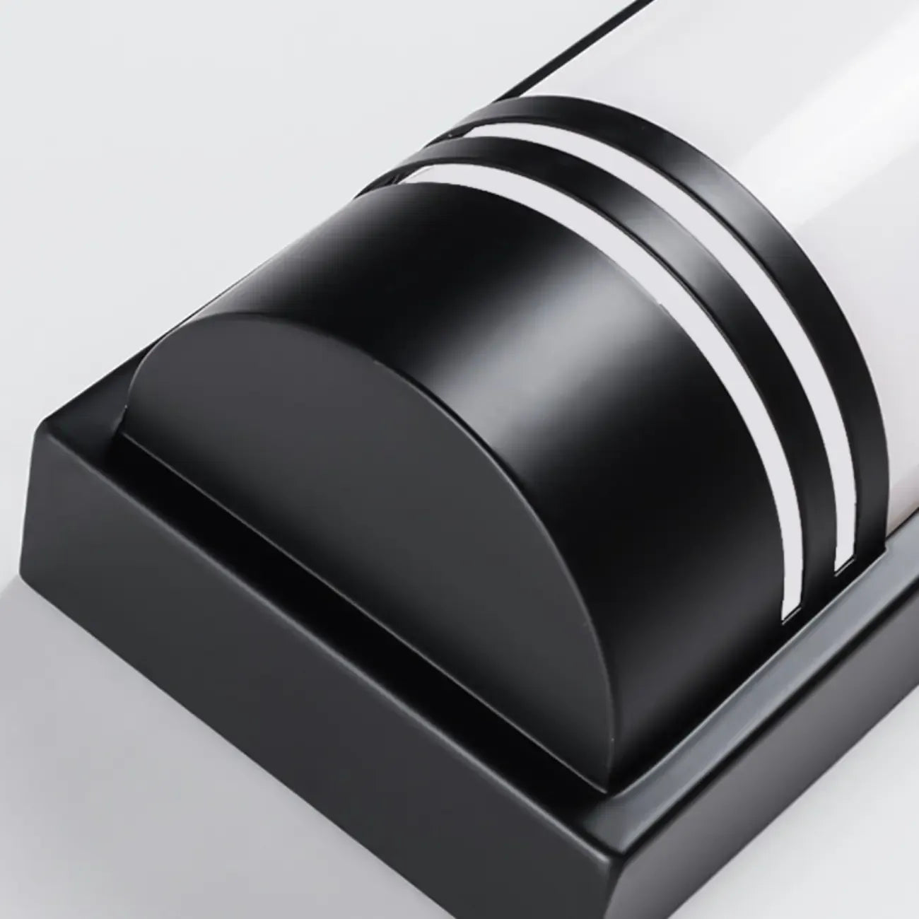 Applique murale extérieure carrée moderne à 2 lumières avec télécommande et variateur