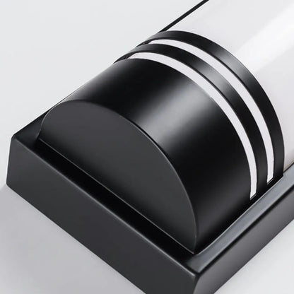 Applique murale extérieure carrée moderne à 2 lumières avec télécommande et variateur