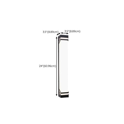 Applique murale extérieure carrée moderne à 2 lumières avec télécommande et variateur