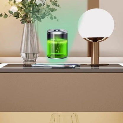 Table de chevet avec tiroir de rangement et chargeur sans fil LED