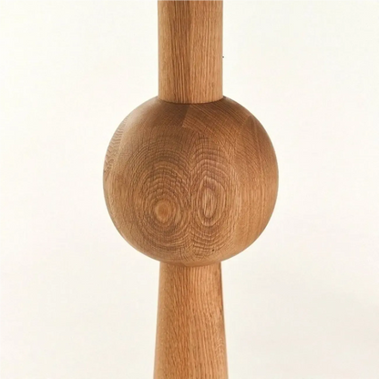 Console d'entrée artistique en noyer avec pieds tournés