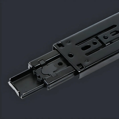 Table de chevet rectangulaire simple en bois noir et blanc à 2 tiroirs