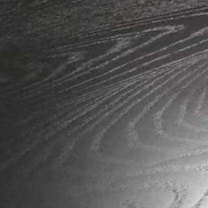 Banc d'entrée scandinave incurvé en bois massif noir