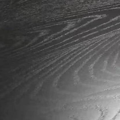 Banc d'entrée scandinave incurvé en bois massif noir