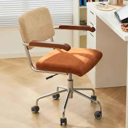 Chaise de bureau moderne réglable en tissu et structure métallique