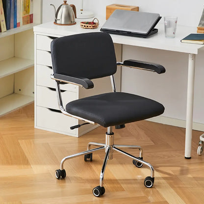 Chaise de bureau moderne réglable en tissu et structure métallique