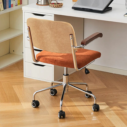 Chaise de bureau moderne réglable en tissu et structure métallique