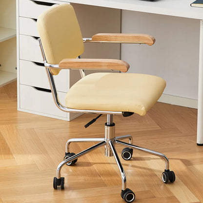 Chaise de bureau moderne réglable en tissu et structure métallique