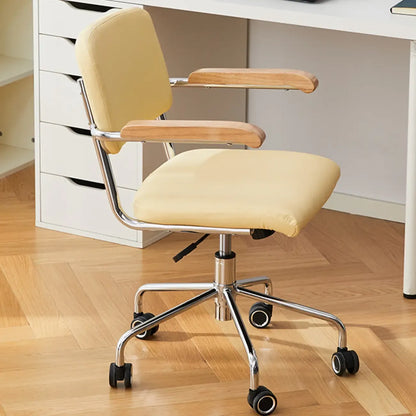 Chaise de bureau moderne réglable en tissu et structure métallique