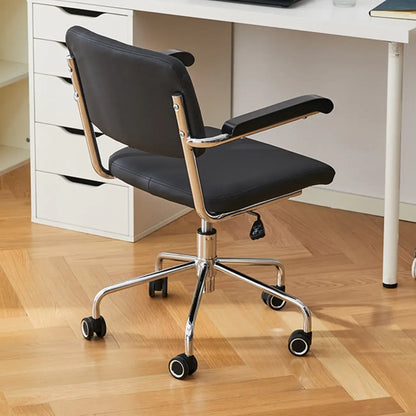 Chaise de bureau moderne réglable en tissu et structure métallique