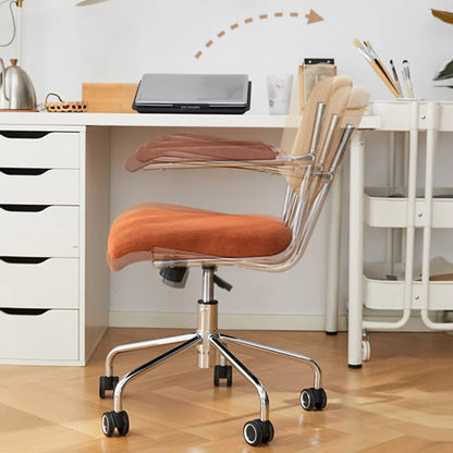 Chaise de bureau moderne réglable en tissu et structure métallique