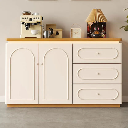 Meuble de rangement de cuisine blanc moderne avec 3 tiroirs