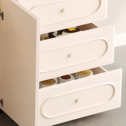 Meuble de rangement de cuisine blanc moderne avec 3 tiroirs