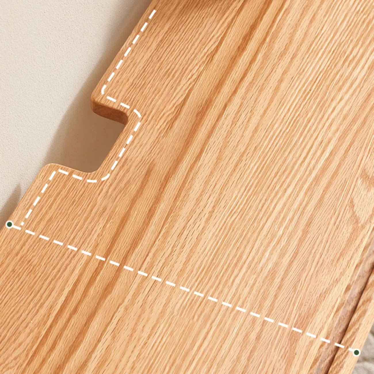 Meuble TV mural en bois naturel