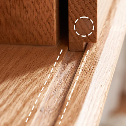 Meuble TV mural en bois naturel