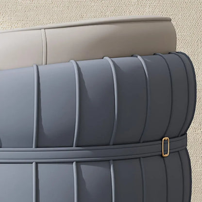 Chaise de bureau ergonomique moderne en cuir à dossier bas et roulettes