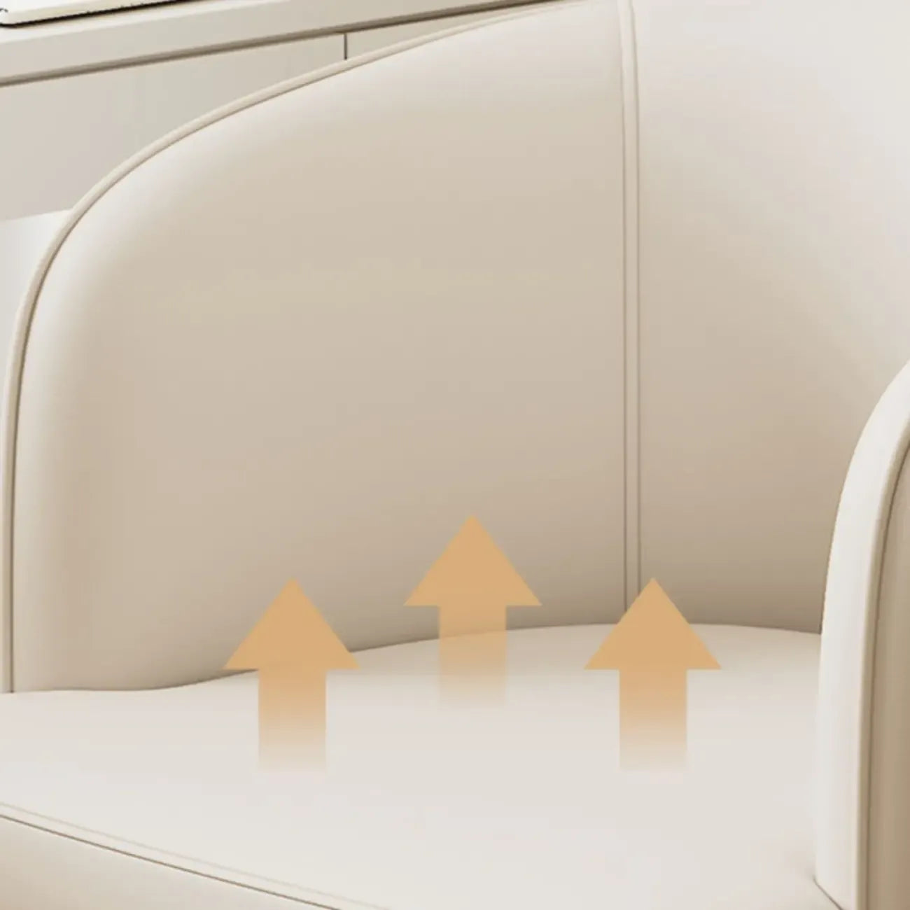 Chaise de bureau ergonomique moderne en cuir à dossier bas et roulettes