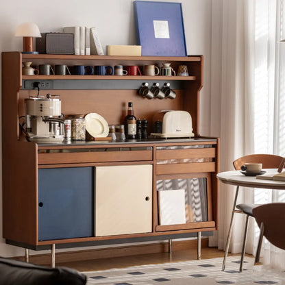 Buffet moderne en bois avec placards de rangement