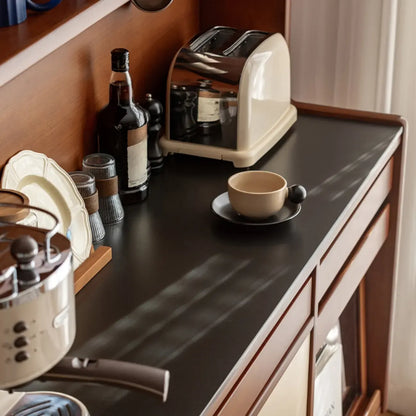 Buffet moderne en bois avec placards de rangement