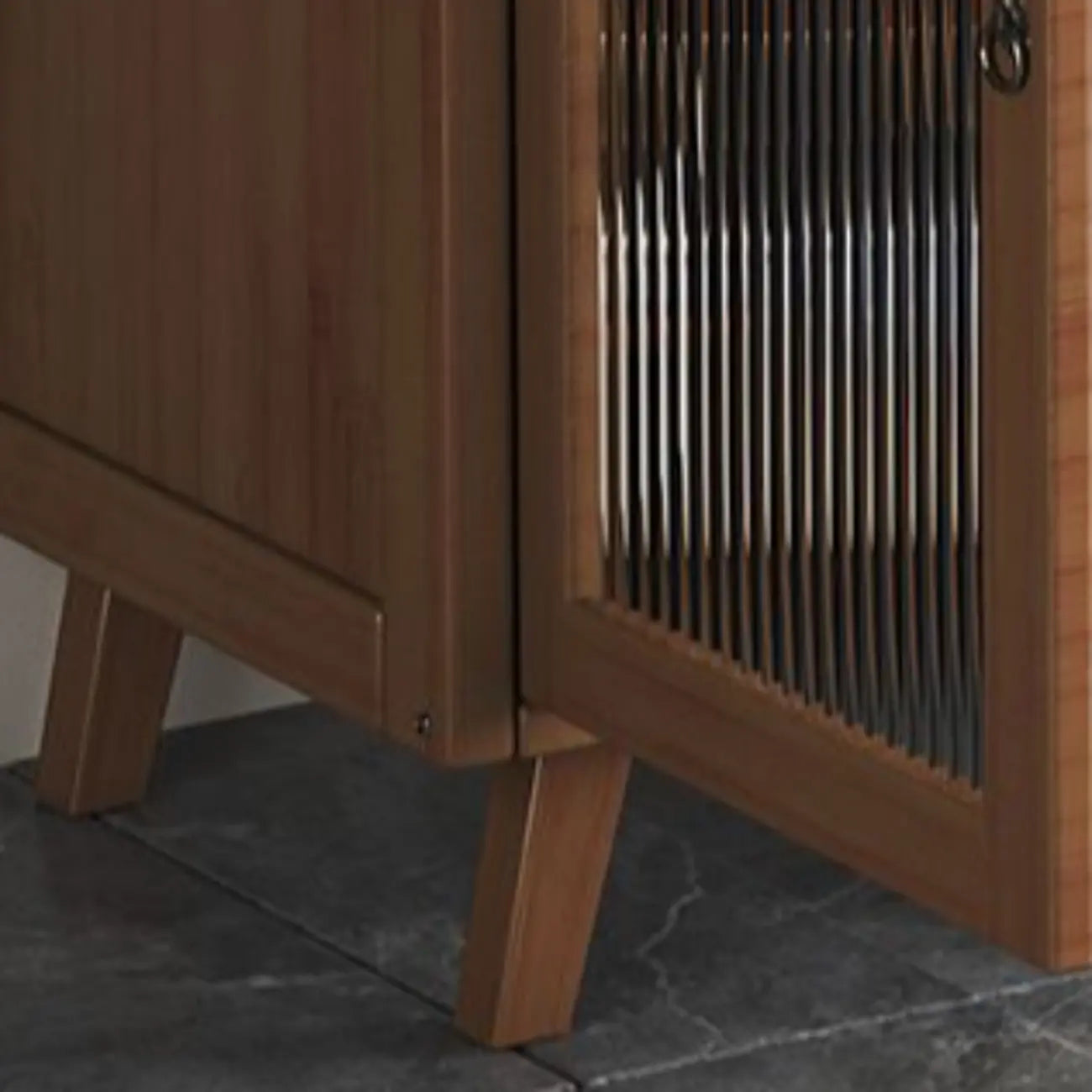 Buffets étroits modernes en bambou, armoires de rangement